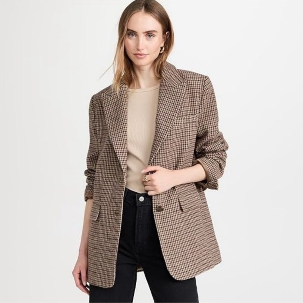 Astr Brown Houndstooth Blazer